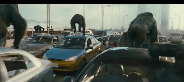 Scene from Rise of the Planet of the Apes